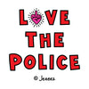 T-SHIRT LOVE THE POLICE BY JEEEEZ