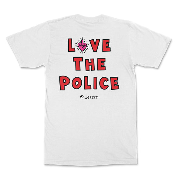 T-SHIRT LOVE THE POLICE BY JEEEEZ