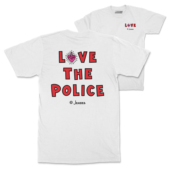 T-SHIRT LOVE THE POLICE BY JEEEEZ